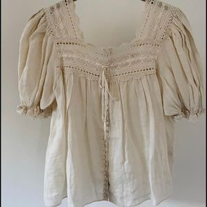 DÔEN - Anneth Top in Nutmilk | XXS (New With Tags)